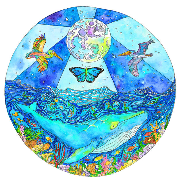 Whale Mandala